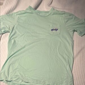 Vineyard Vines Light Green Tee with Car Detail